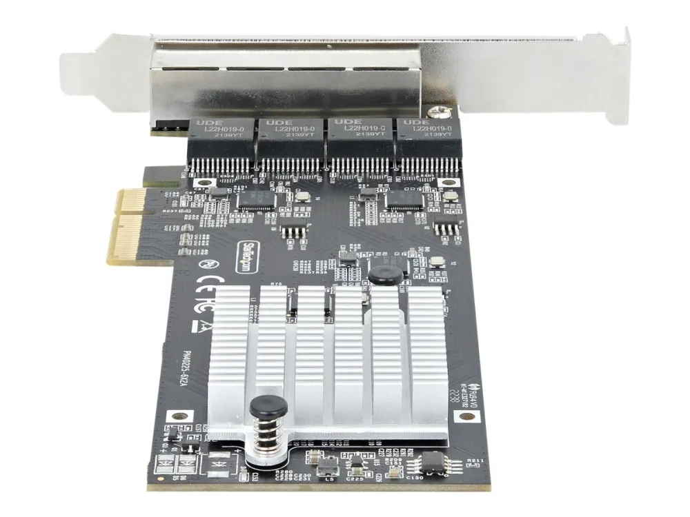 StarTech.com 4-Port 2.5Gbps NBASE-T PCIe Network Card, Intel I225-V Chip, Quad Port Computer Network Card, Multi-Gigabit NIC, PCI Express Server LAN Card, Desktop Ethernet Interface Card, PCI Express 2.0 (PR42GI-NETWORK-CARD) - Netværksadapter - PCIe