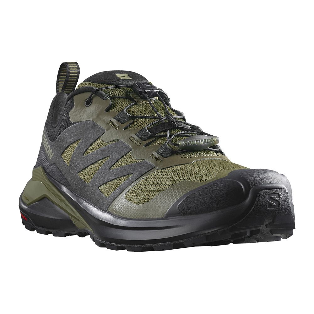Salomon X-ADVENTURE - Chaussures trail Homme olive night/black/peat