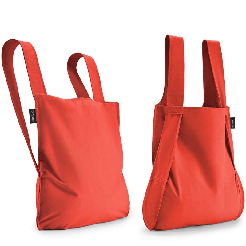 Sac shopping pliable avec pochette 65 cm Red