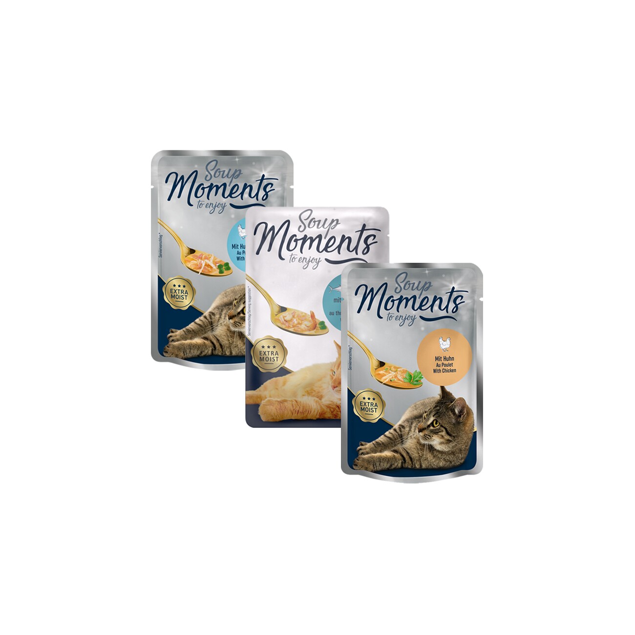 MOMENTS Suppe Katze Adult Mixpaket 12x40 g