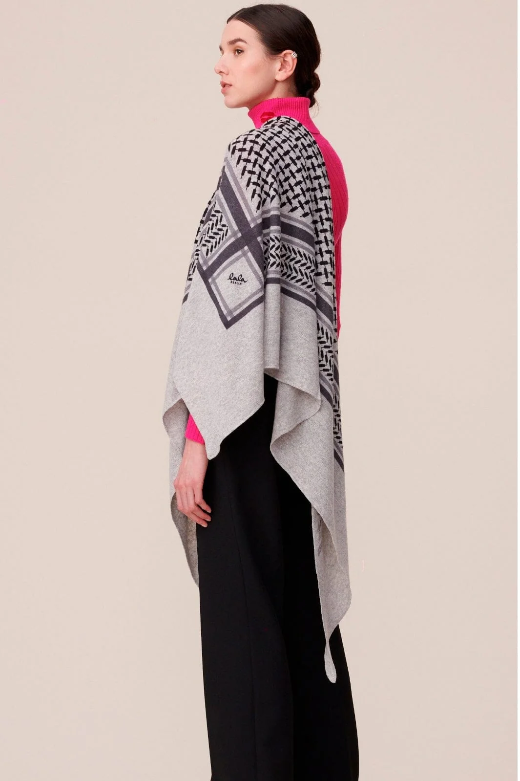 Lala Berlin Triangle Trinity Classic L flanella lightgrey melange
