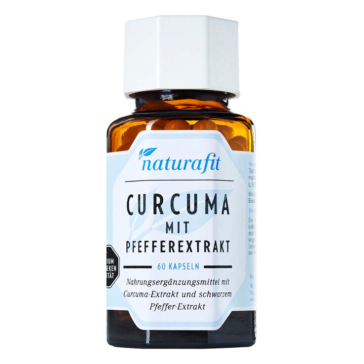 Naturafit Curcuma mit Pfeffer Kapseln, 60 St