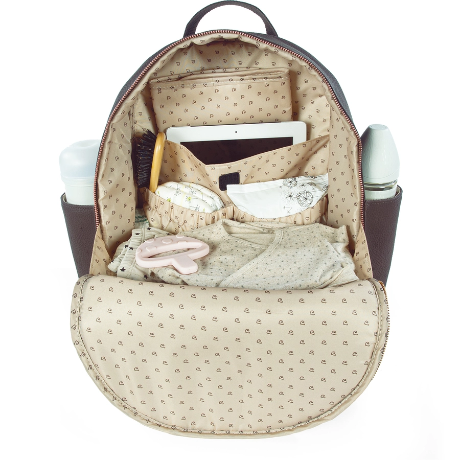 pasito a pasito Wickelrucksack Sterne  braun