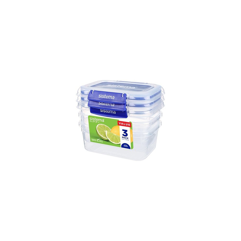 Sistema Klip It Plus 1 L - 3 pack