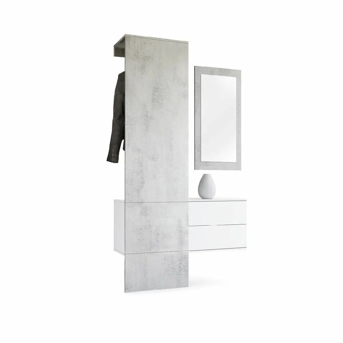 MPC Vestiaire Blanc/Gris Béton