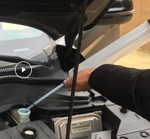 Manuelle Auto KFZ Ölabsaugpumpe Flüssigkeitssauger Ölwechselspritze für Benzin / Öl / Kühlflüssigkeit - Transparent