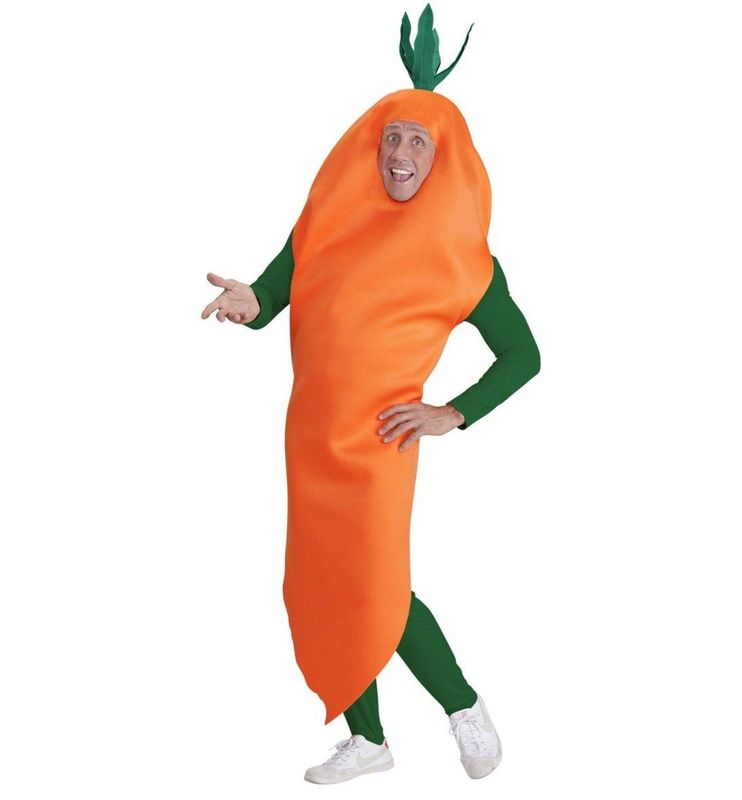 Widmann - Wortelkostuum - Oranje - Groen - Voor Feest
