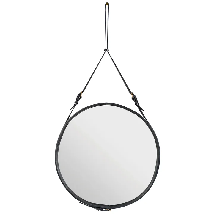Gubi - Adnet Spiegel Ø 70 cm, schwarz