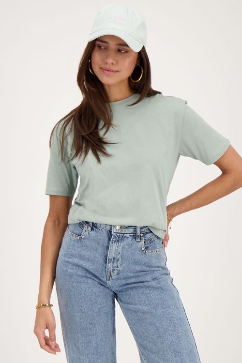 Mintgroen T-shirt C'est la vie