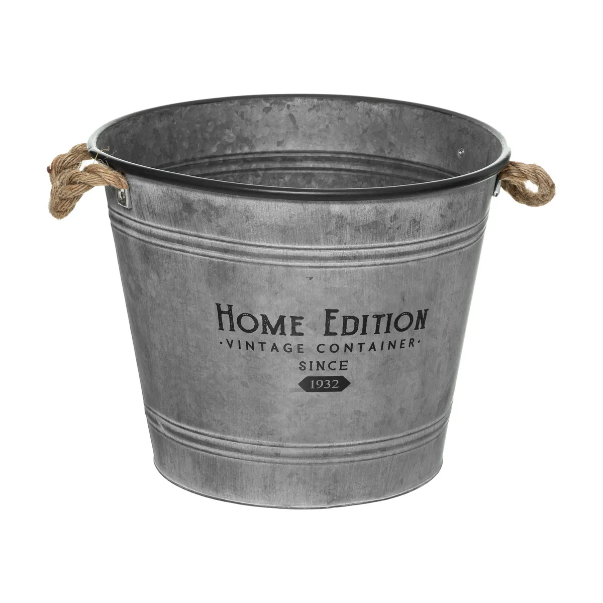 Atmosphera, Createur D'Interieur Atmosphera Pot en zinc - 37.5 cm - Gris
