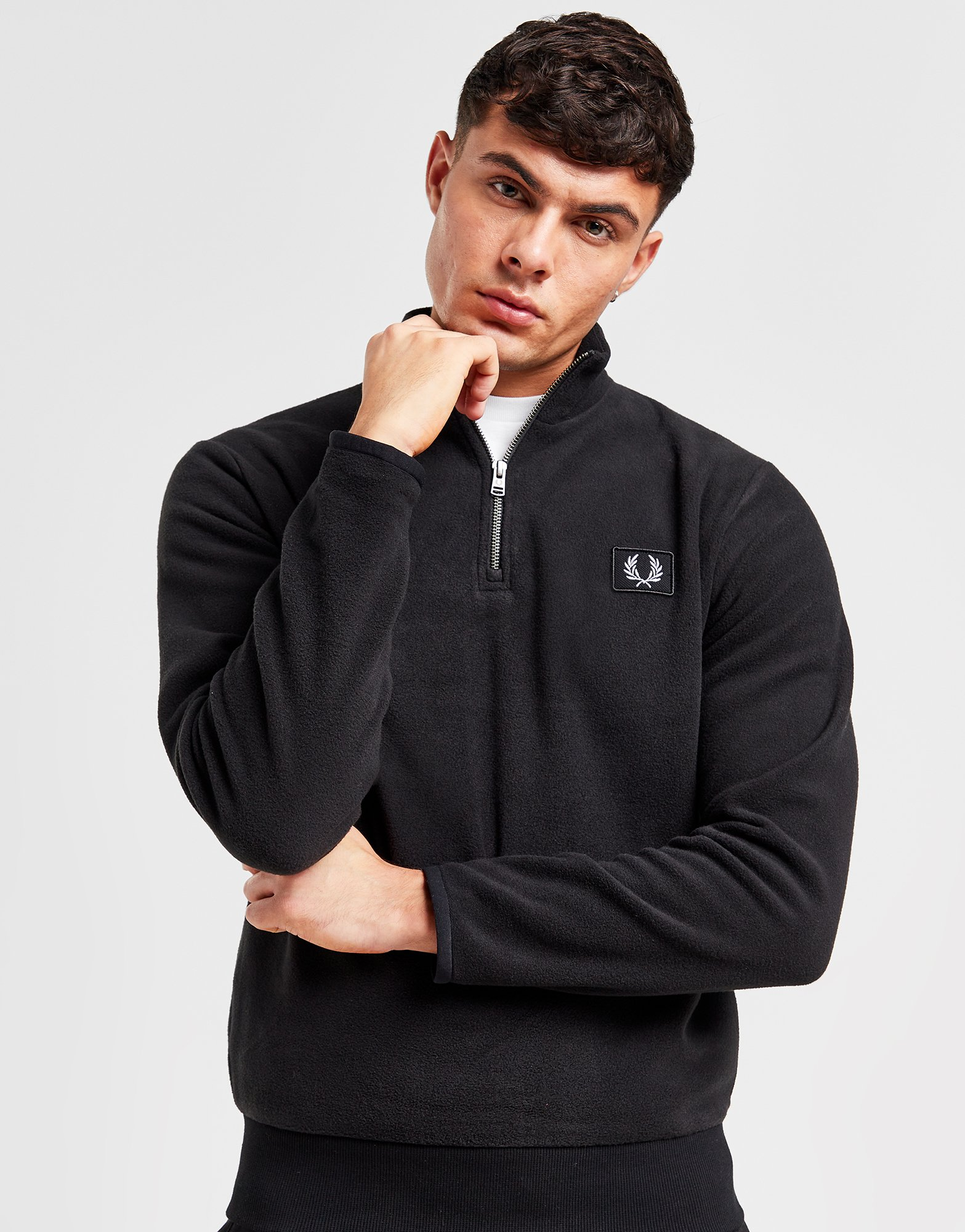 Fred Perry Sweat Zippé Polaire Homme