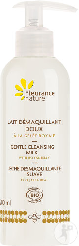 Fleurance Nature Lait Démaquillant Doux À La Gelée Royale Bio Flacon Pompe 200ml