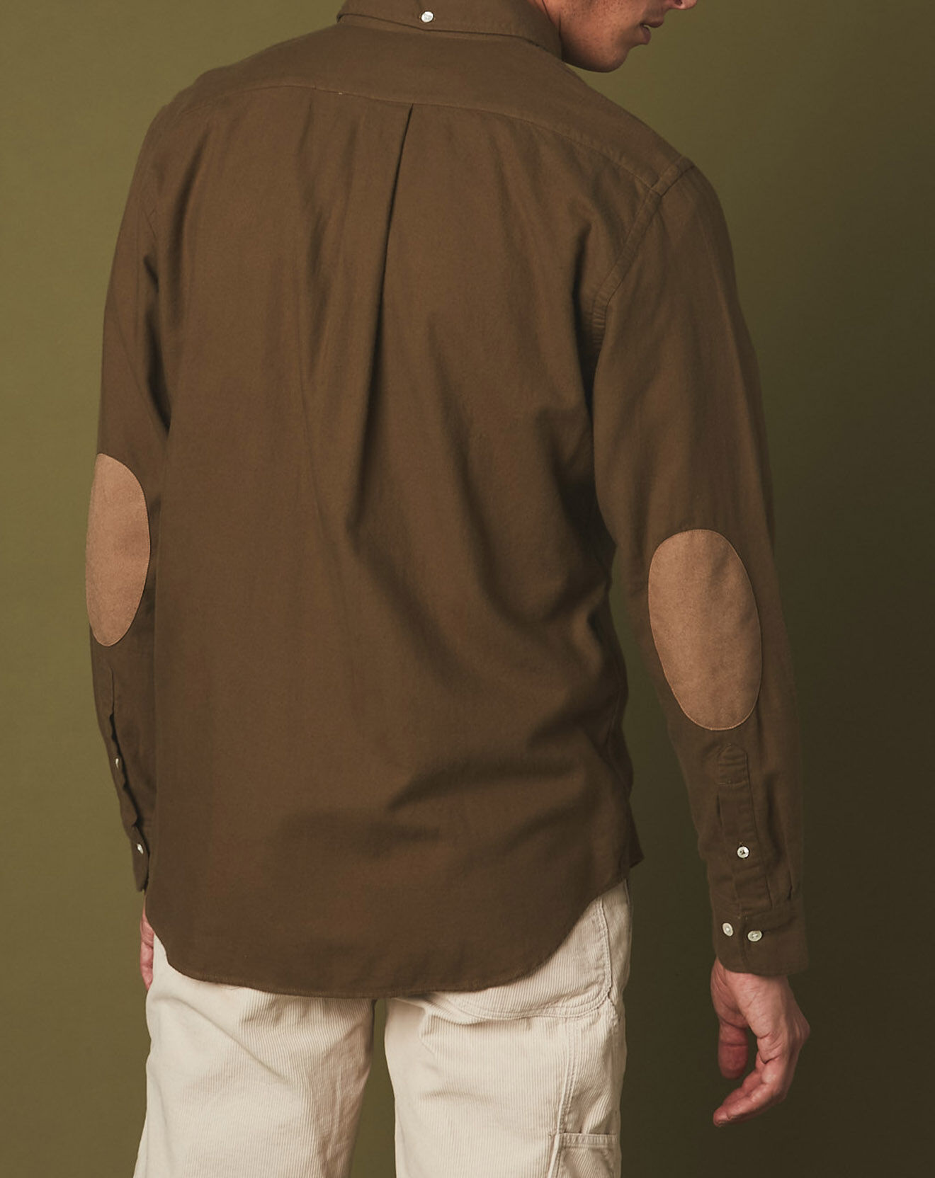 Hartford Chemise en Flanelle regular Pitt Elbow olive