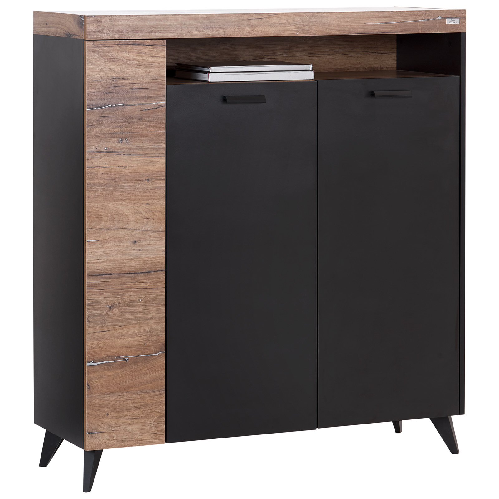 Kommode - Flagstaff Oak - anthrazit - 115 cm