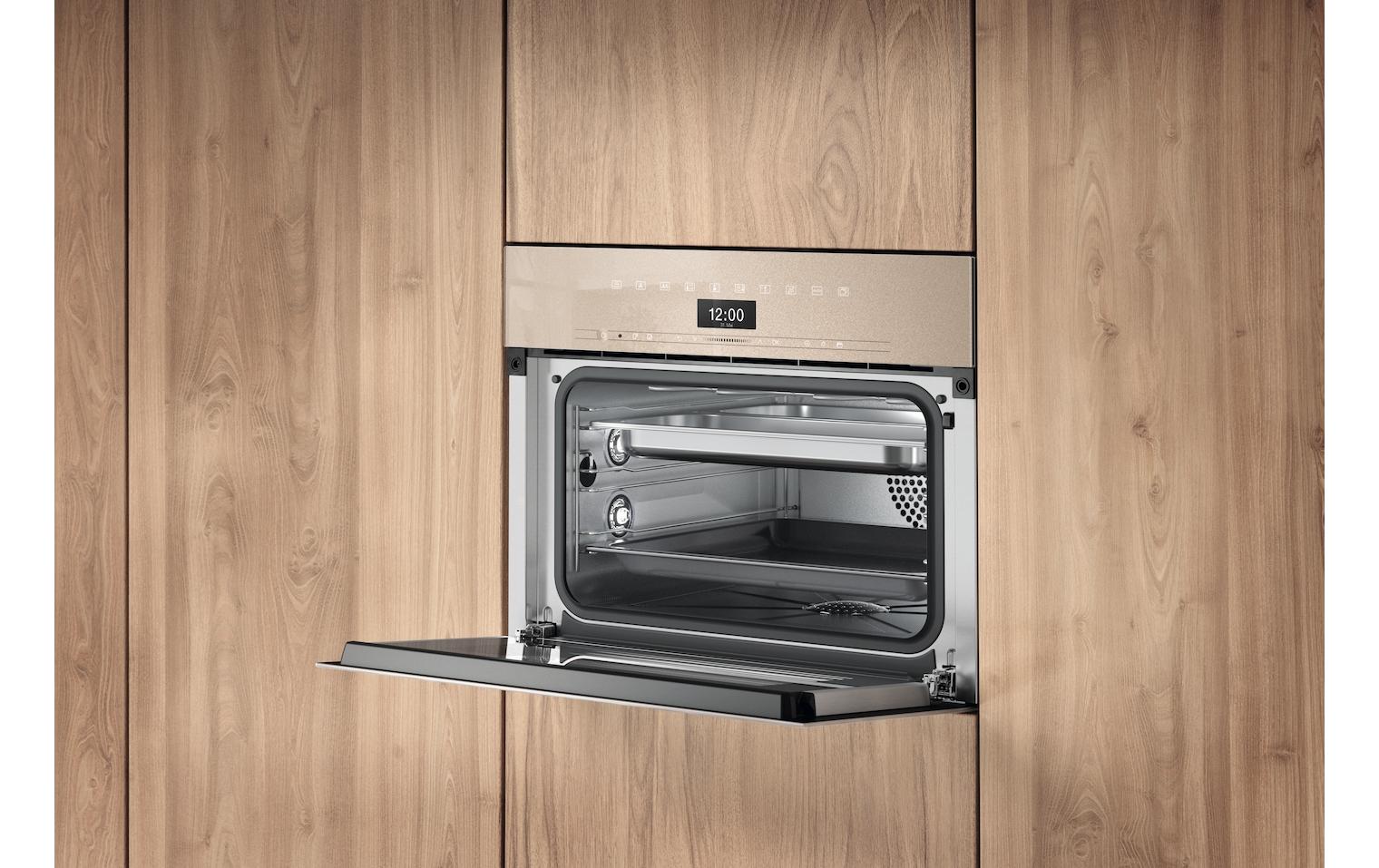 Backofen DGC 7445 HCX Pro Beige<br>Griffloser Kompakt-Dampfbackofen mit Frisch- und Abwasseranschluss