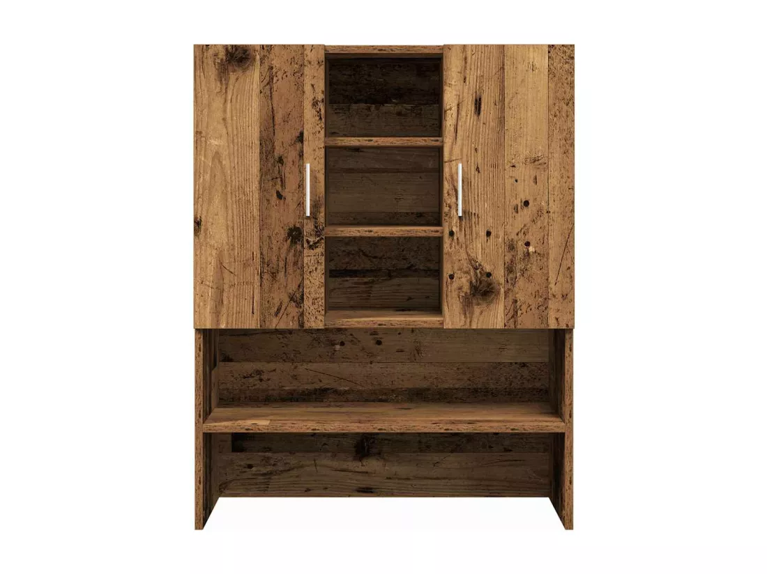 Meuble pour machine à laver vieux bois 70,5x25,5x90 cm