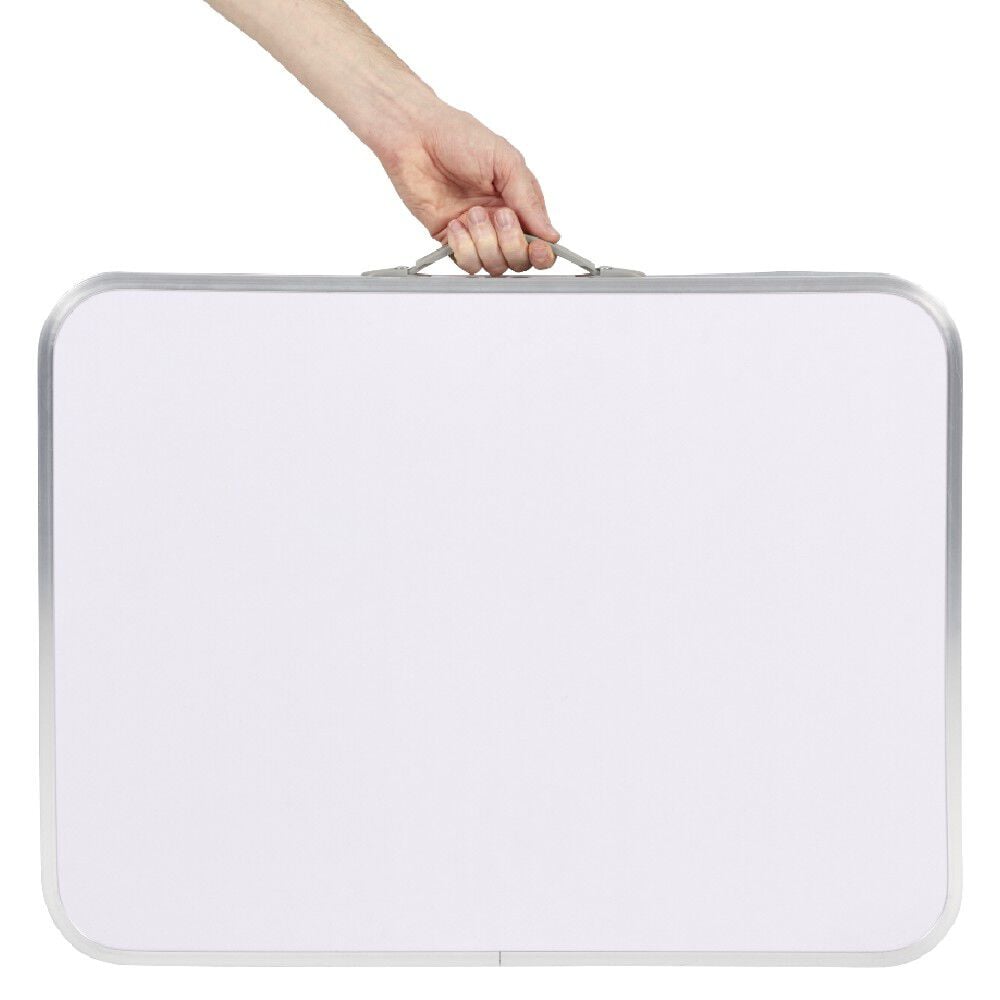 Table de camping pliable avec pieds ajustables H.45 à 60 cm