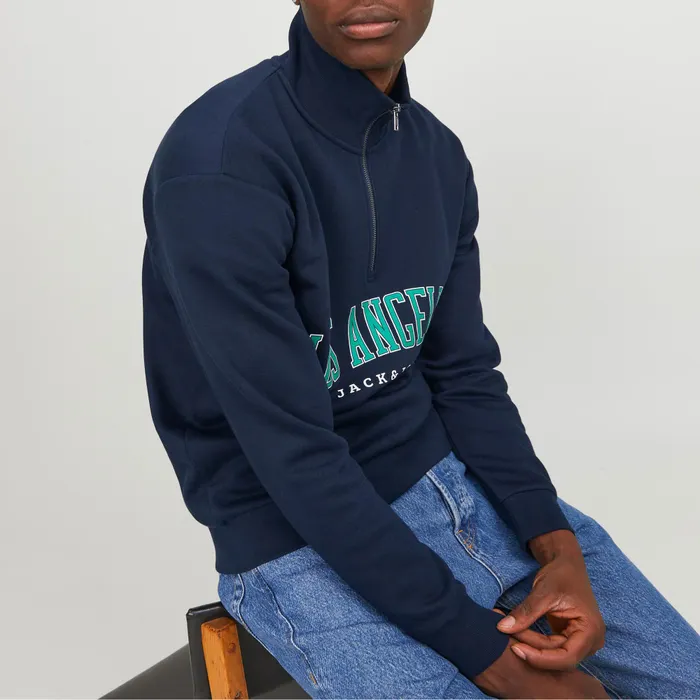 Jack & Jones Bradley Cedric Half Zip Sweater Heren