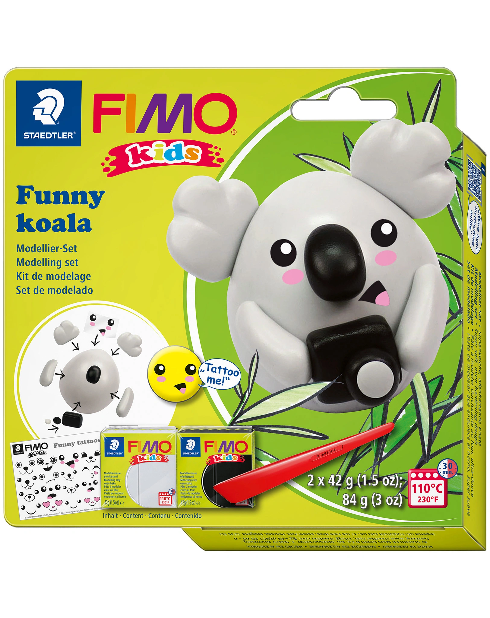 8035 19 Modellier-Set FIKids KOALA 4-teilig