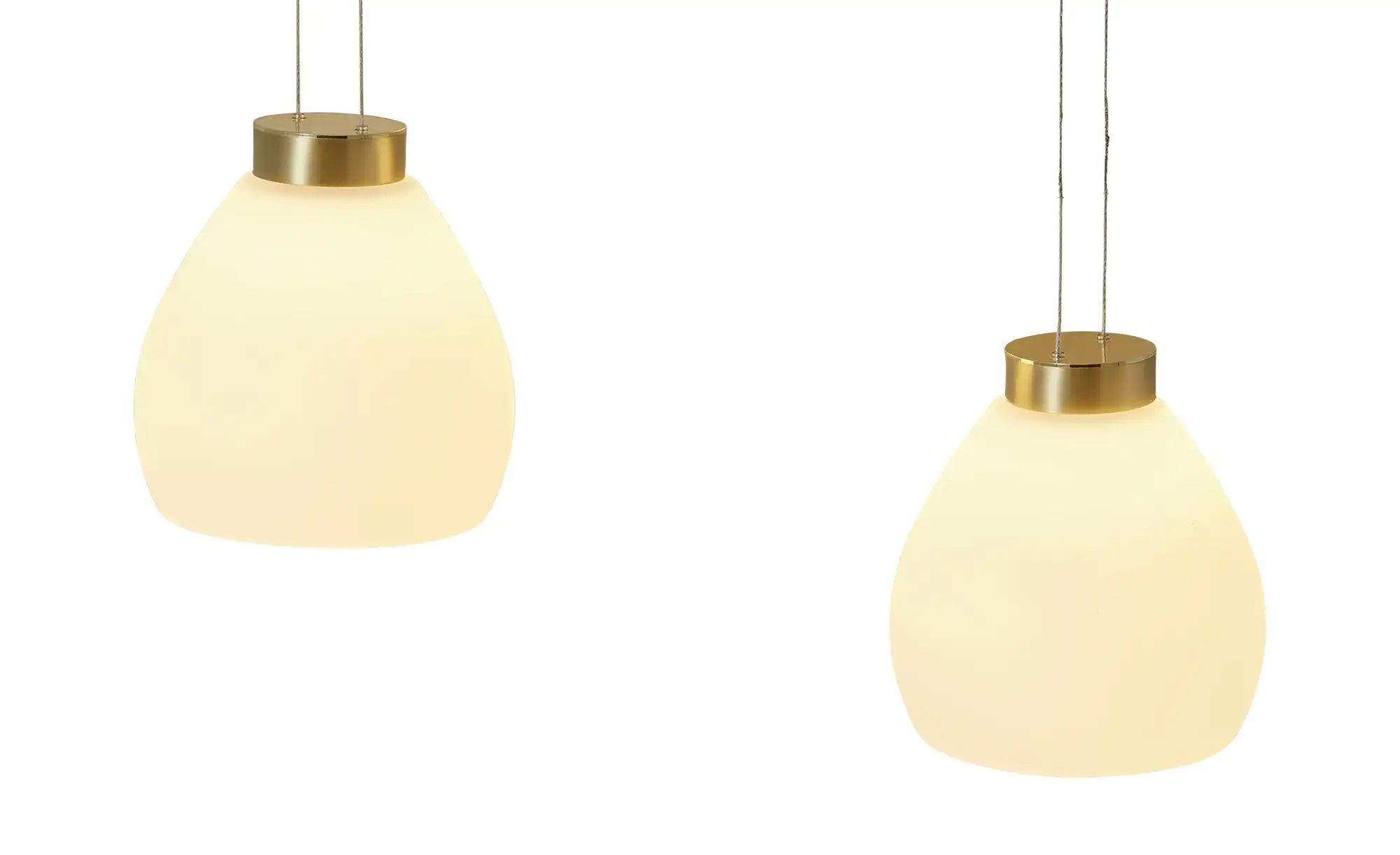 HELL-höllisch gutes Licht LED-Pendelleuchte, 3-flammig, Rondell, messing