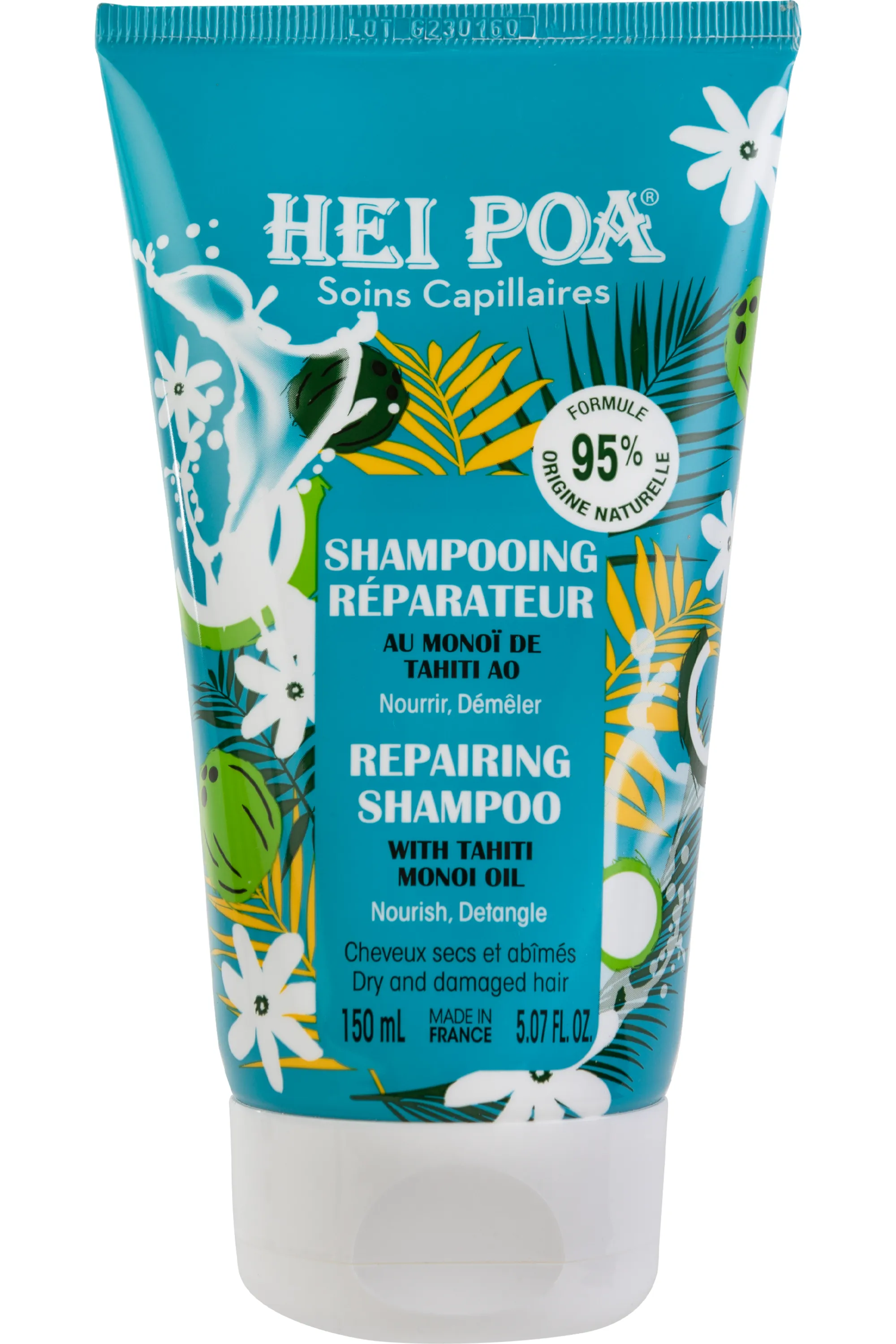 Hei Poa Shampoing réparateur au monoï-150 ml