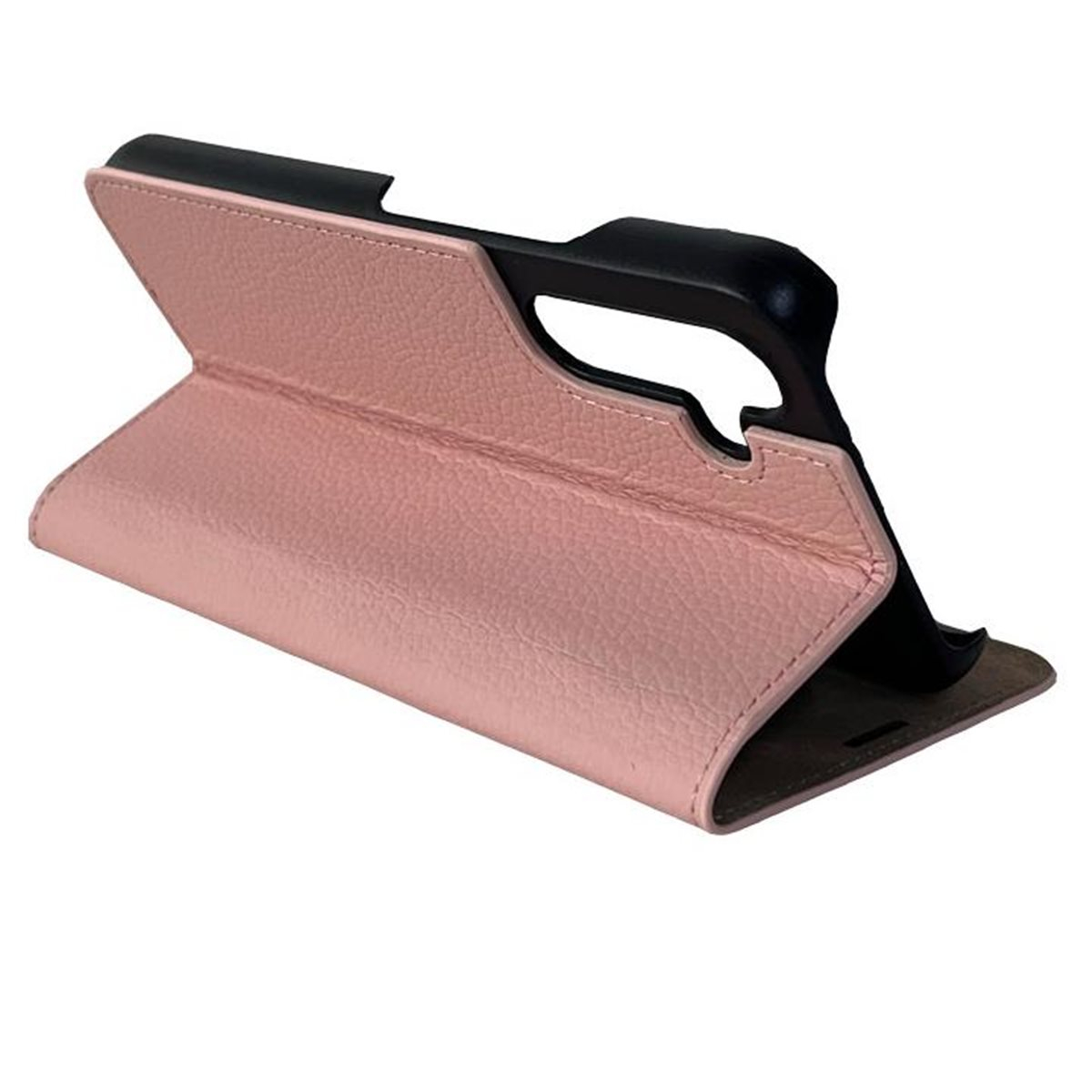 Samsung Galaxy A54 5G Echtleder Book Case Tasche Flip Cover Hand Made (MARCA54-M02) - Rosa
