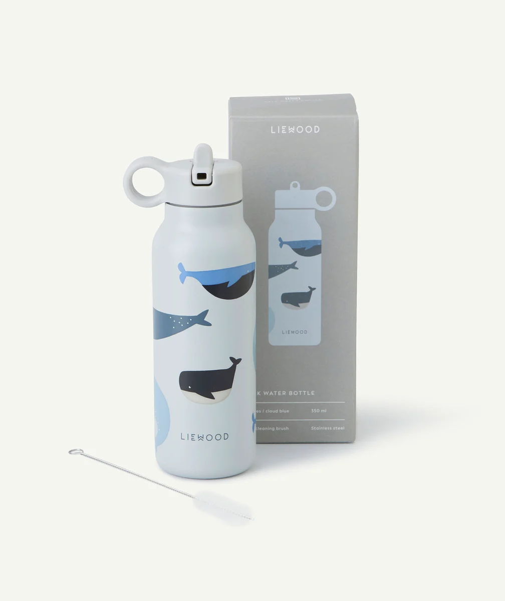 LIEWOODGOURDE EN ACIER 350ML AVEC IMPRIMÉ BALEINE
