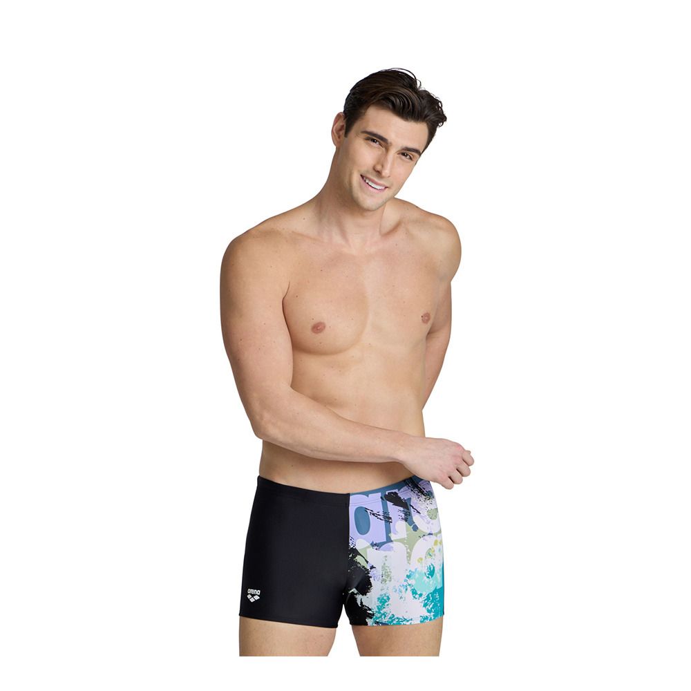 Arena WAVES BREAKING - Boxer de bain Homme black/black multi