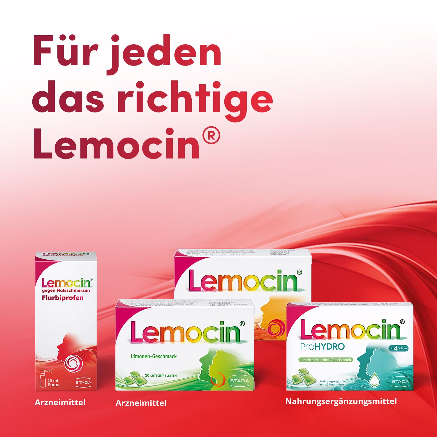 Lemocin® Flurbiprofen Spray gegen Halsschmerzen – schmerzlindernd & entzündungshemmend bis zu 6 Stunden, angenehmer Kirsch-Minz-Geschmack – für Erwachsene ab 18 Jahren