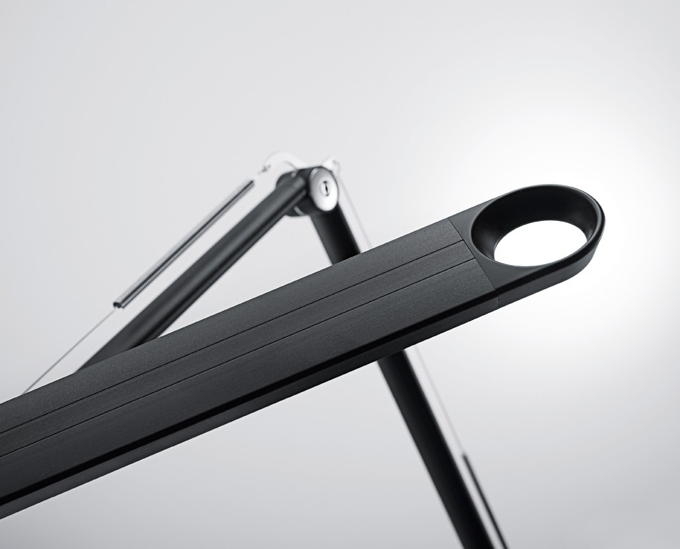 Smart LED Schreibtisch Leuchte Tisch Lampe mit Qi Wireless Charger (41-5010.696) - Anthrazit
