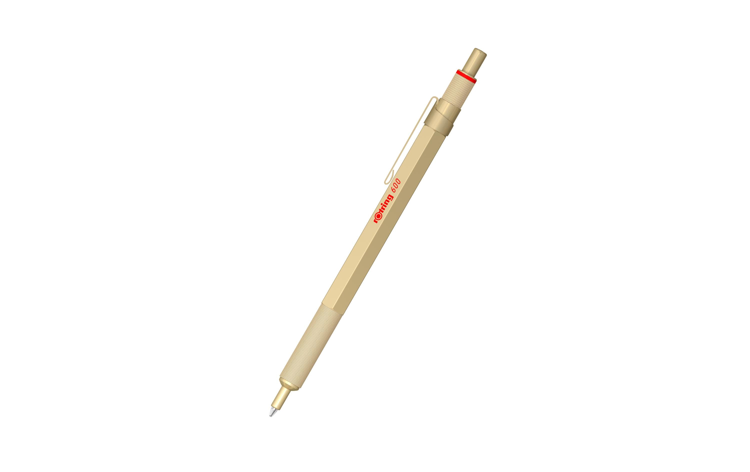 Kugelschreiber 600 Metallic Medium (M), GoldDruckkugelschreiber für zu Hause oder Büro