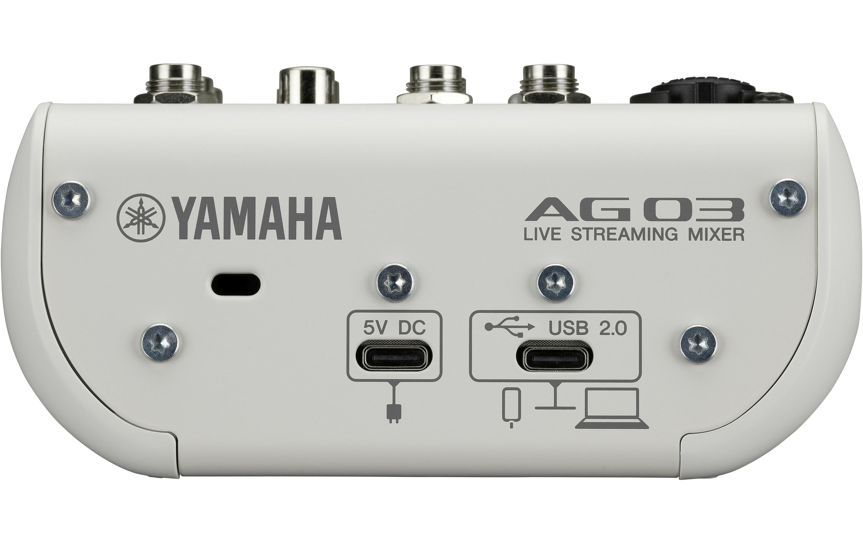 Mischpult AG03 MK2 – Weiss<br>3-Kanal-Live-Streaming Mischpult mit USB-Audio-Interface