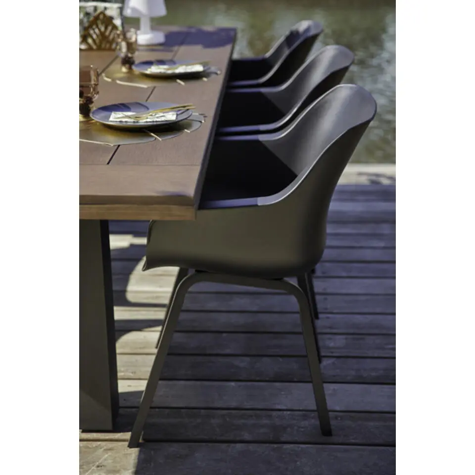 Hartman Sophie Element dining armstoel- Carbon black - 4 st.