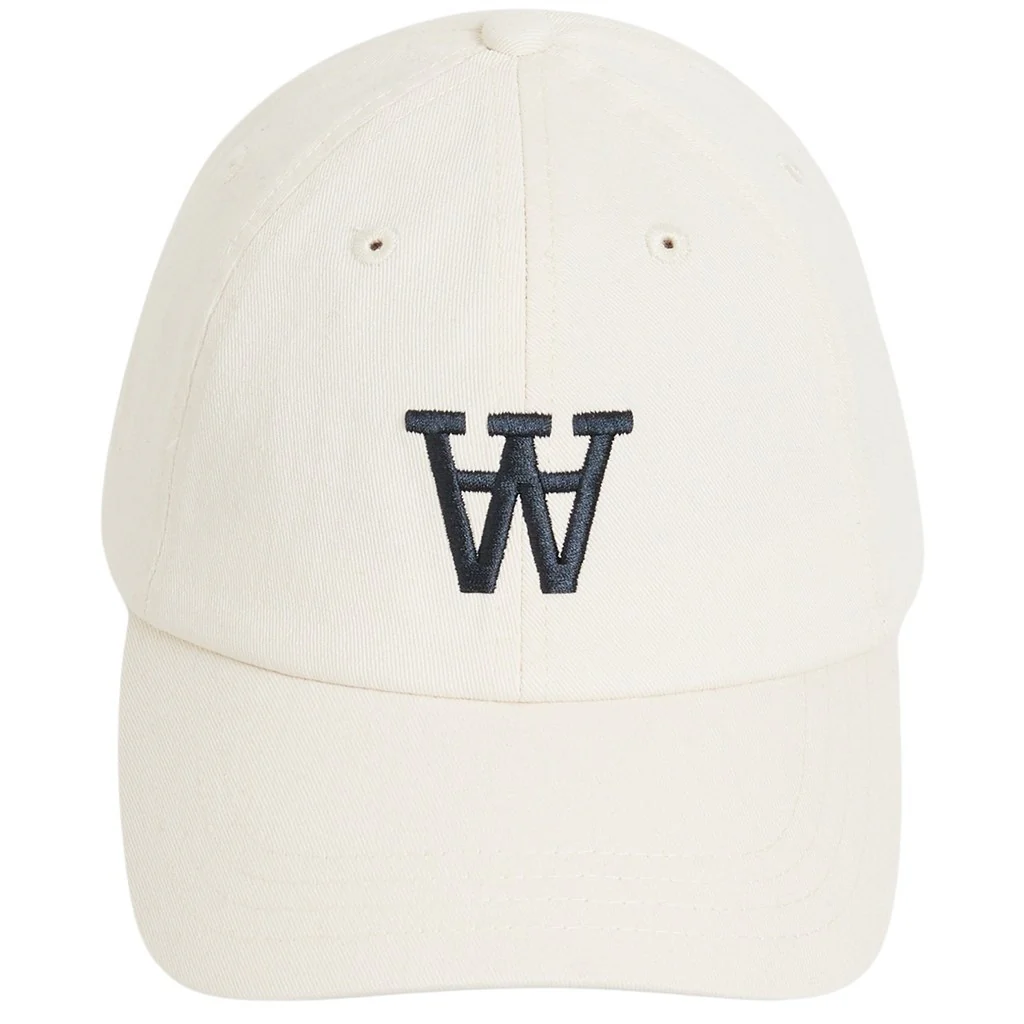 Wood Wood  ELI EMBROIDERY kasket - hvid