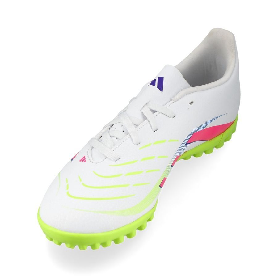 adidas Predator Club TF Celestial Victory - Blanc/Lucid Pink/Lucid Lemon Enfant
