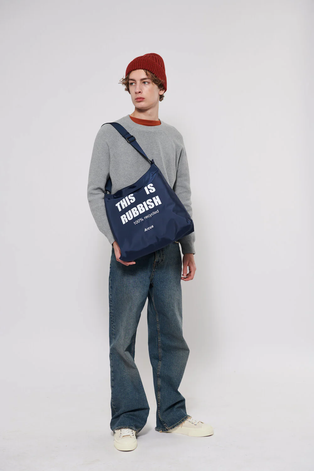 Arcus  Rubbish crossbody taske - Navy blå