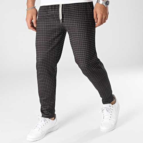 Pantalon A Carreaux Noir