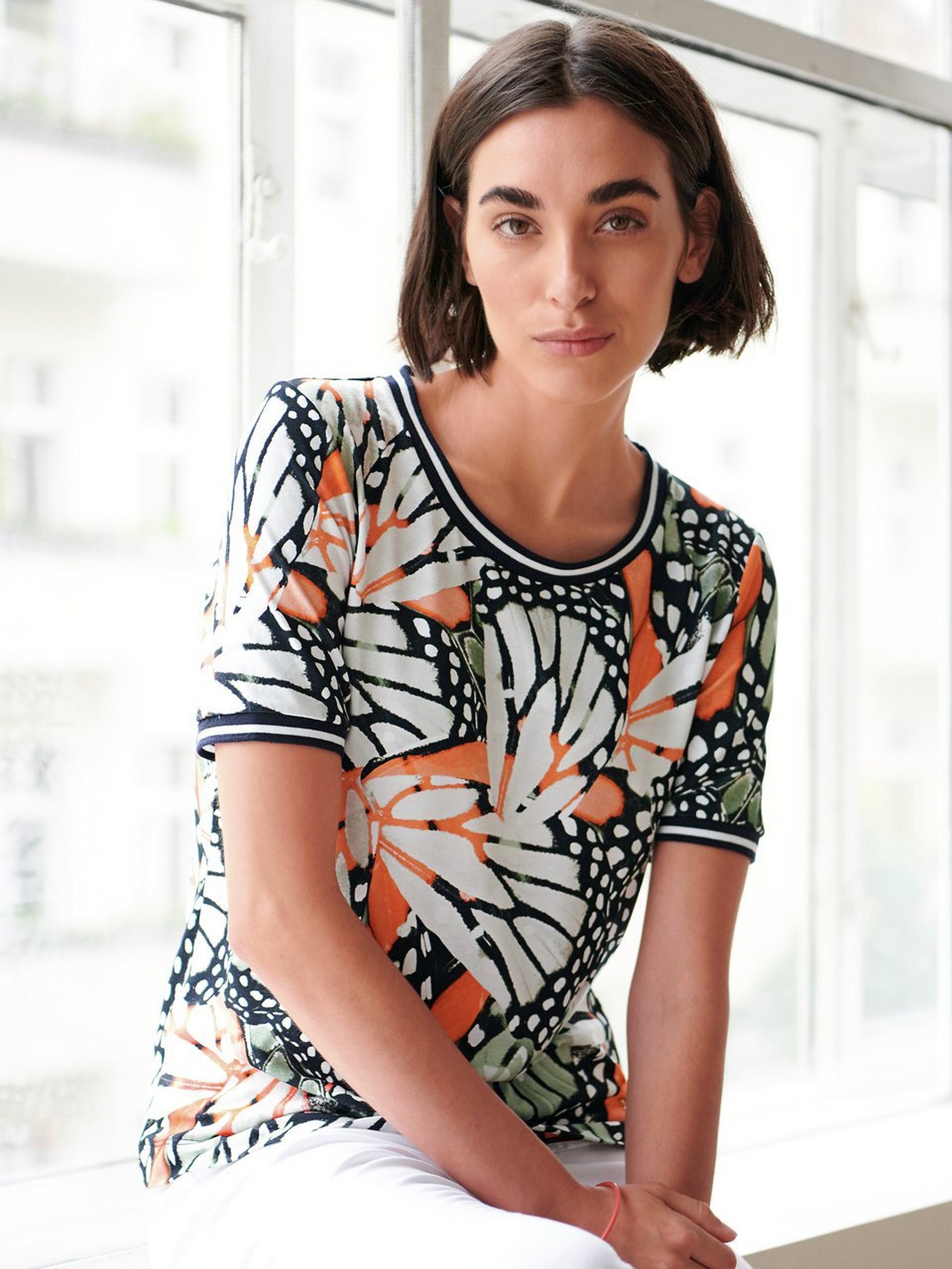 Rundhals-Shirt
