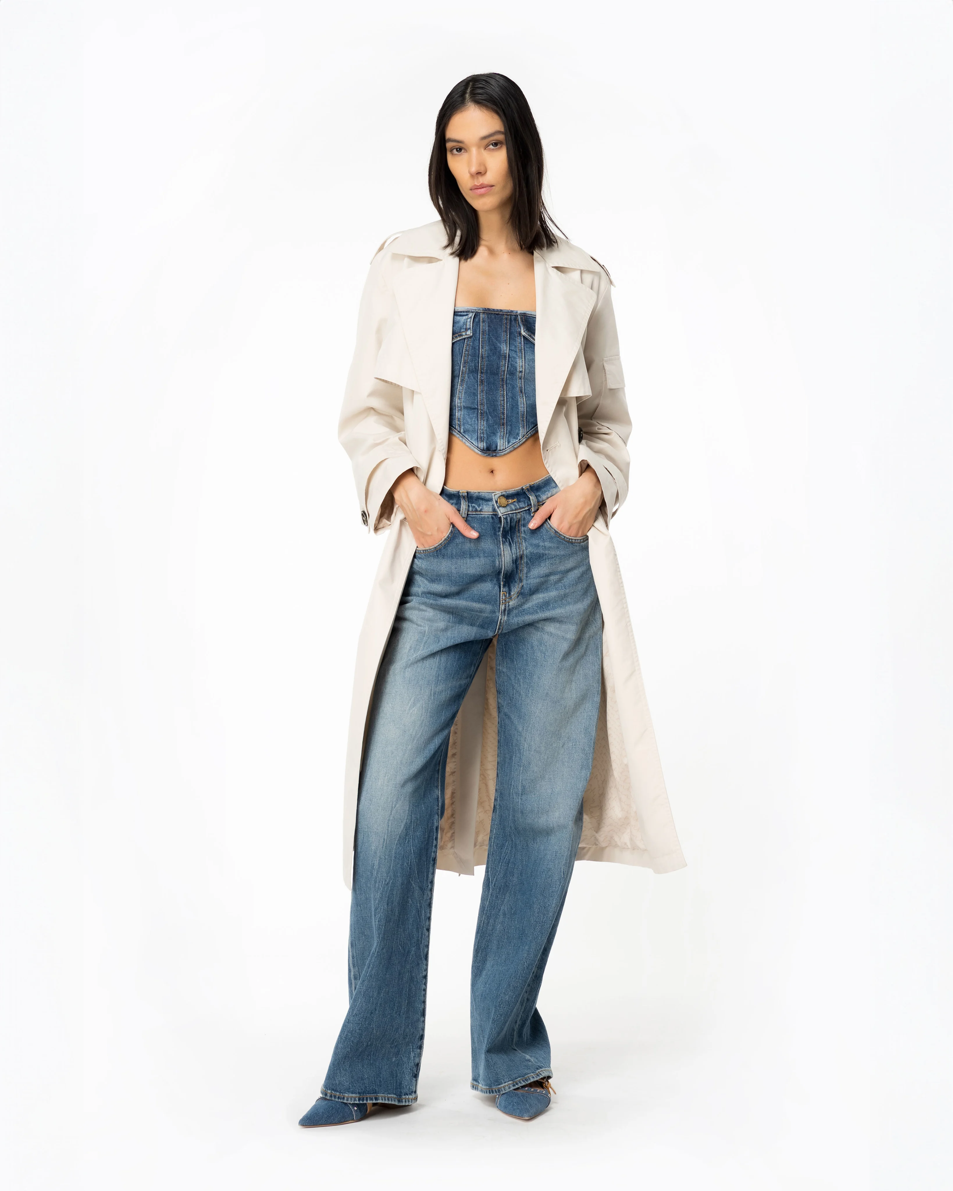 Jean wide legvintage | Bleu