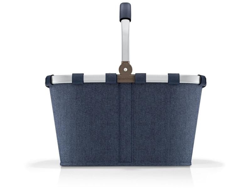 Reisenthel Einkaufskorb Carrybag Herringbone Dark Blue Stillvoller Einkaufskorb für den täglichen Einkauf