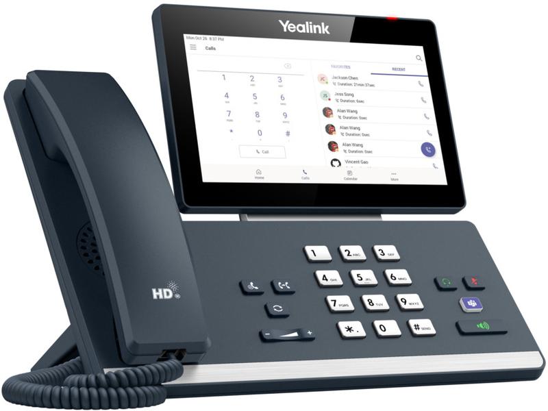 Yealink Tischtelefon MP58 Microsoft Teams Grau Intelligentes Business-Tischtelefon für Führungskräfte und Berufstätige