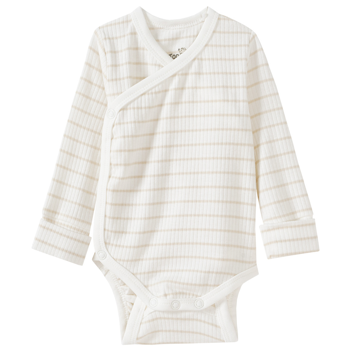 Topomini Newborn Wickelbody, Leggings und Mütze im Set creme