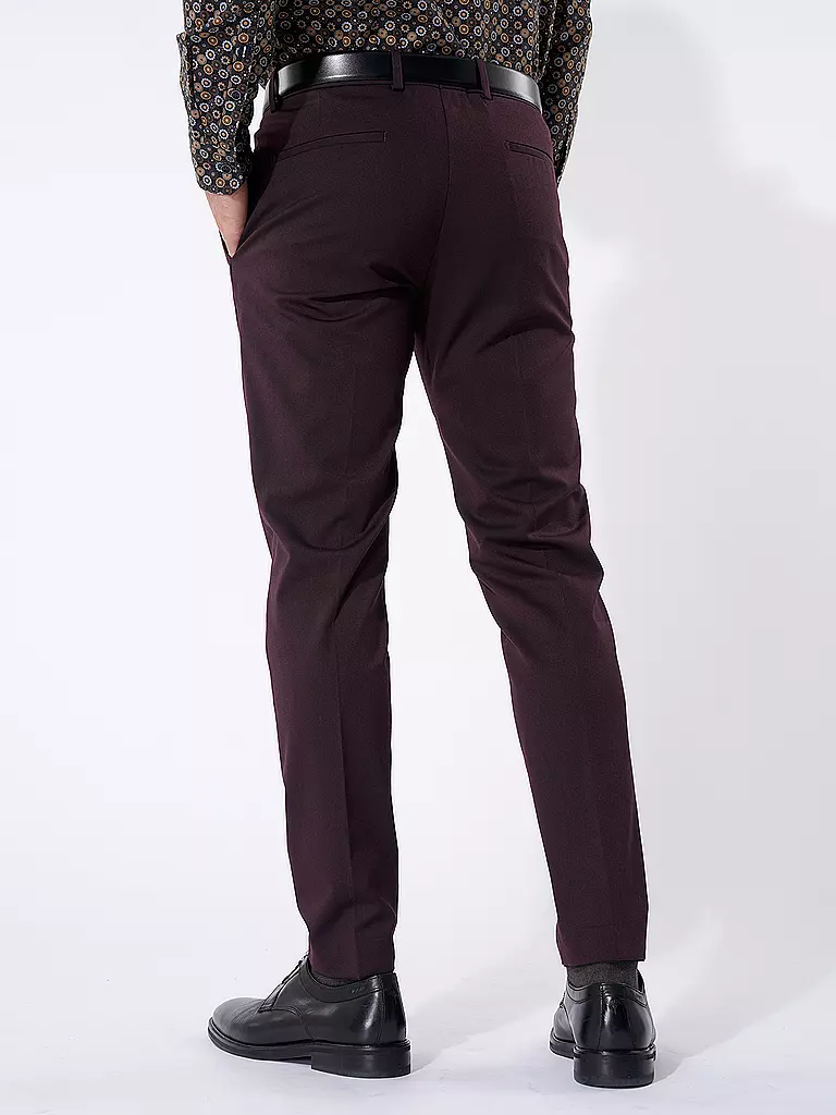 STRELLSON Anzughose Slim Fit MELWIN rot