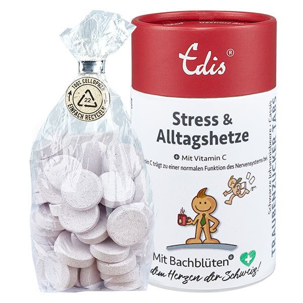 Edis Stress & Alltagshetze Bachblüten Traubenzuckertabletten