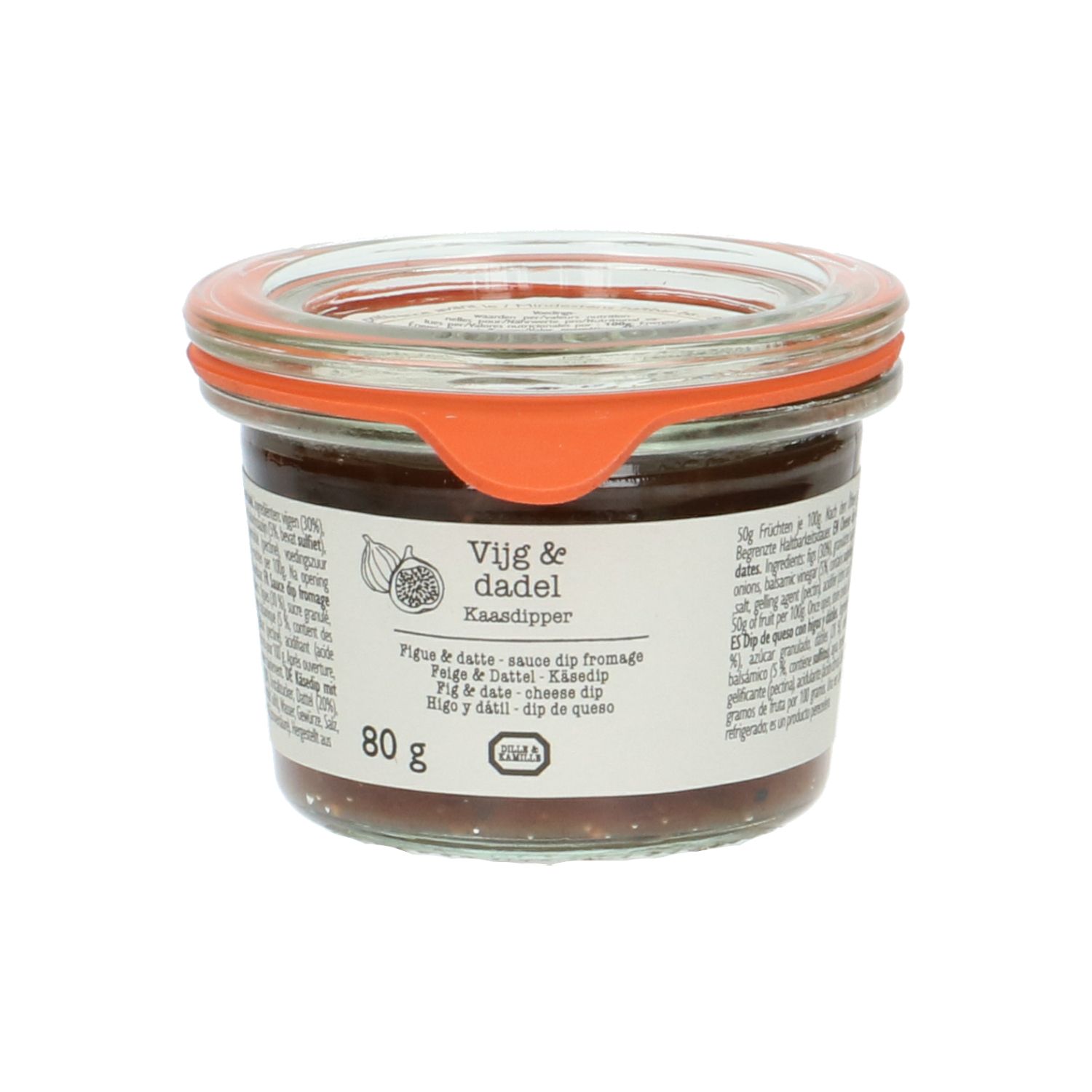 Kaasdipper, vijgen & dadel, 80 gram