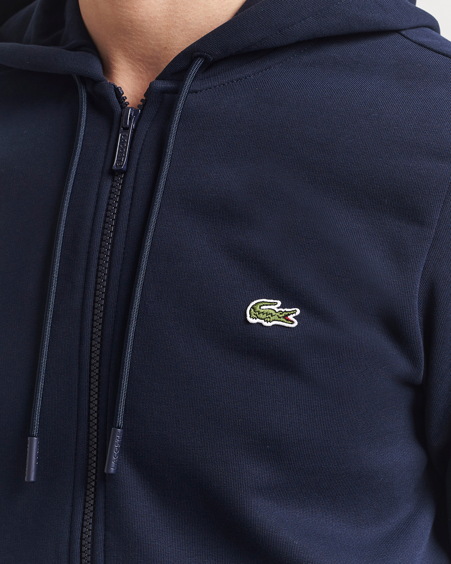 Lacoste Full Zip Hoodie Navy
