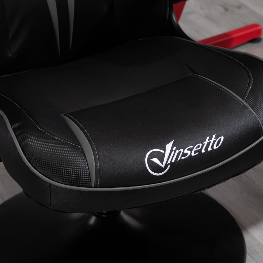 Vinsetto Gaming Stuhl ergonomisch schwarzgrau