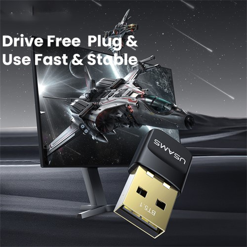 USB Dongle Bluetooth 5.1 Receiver Transmitter Wireless Konverter USB Adapter für Windows Systeme - Schwarz