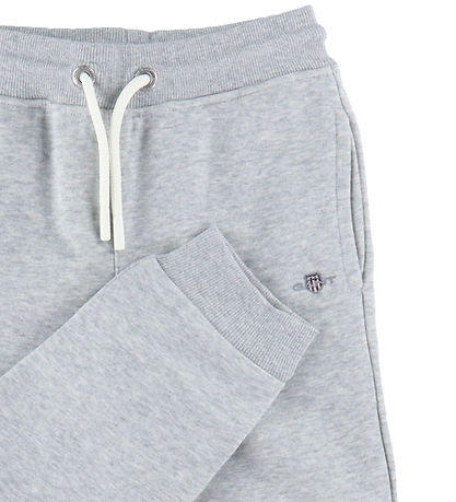 GANT Sweatpants - Shield - Light Grey Melange