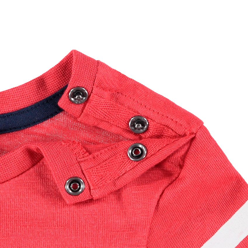 T-shirt manches longues en coton bio print Cars - Rouge